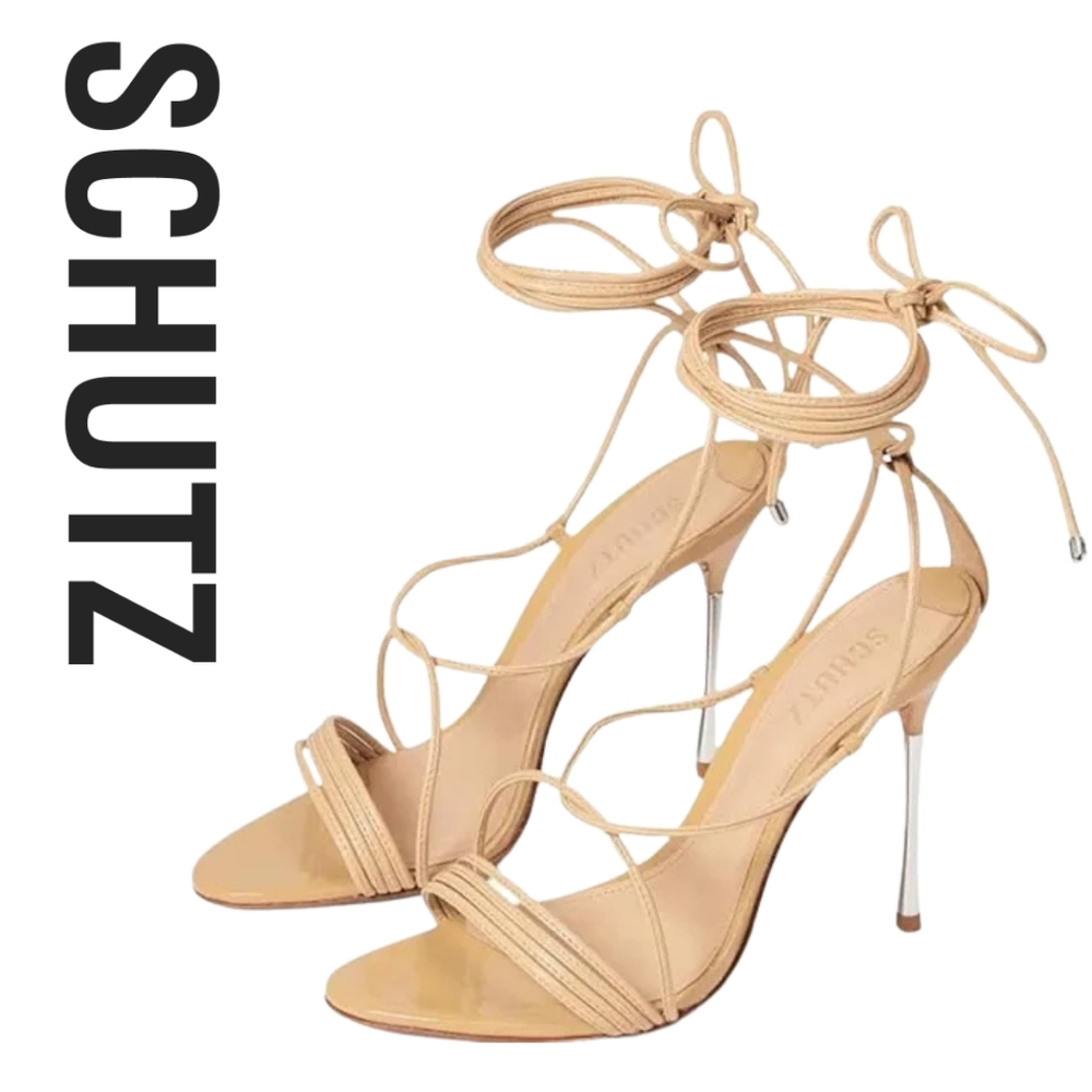 SCHUTZ Adeline Light Nude 7.5 M - Picture 2 of 4